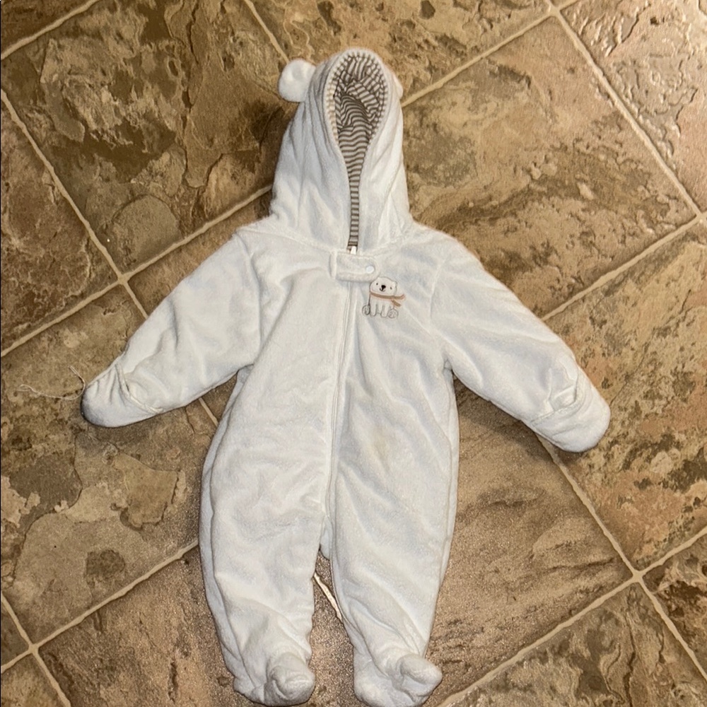 Carter’s Winter ❄️ White Baby Onesie